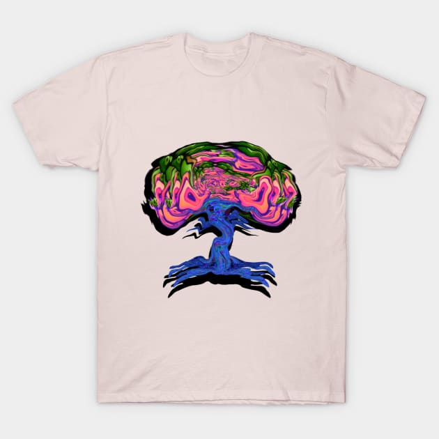 Trippy Tree #5 T-Shirt by Zenferren